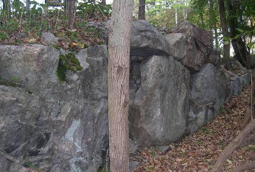 rock wall Mill foundation